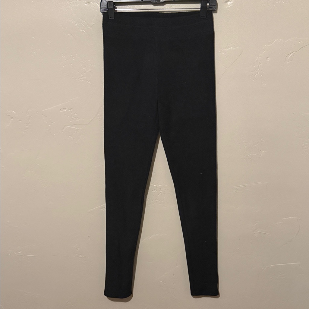 Cuddl Duds Black Fleecewear Leggings Small